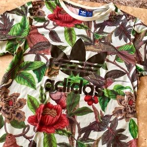 Adidas floral t-shirt